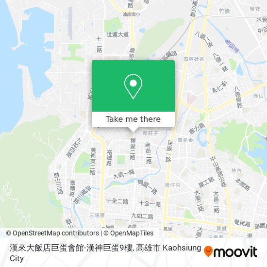 漢來大飯店巨蛋會館-漢神巨蛋9樓 map