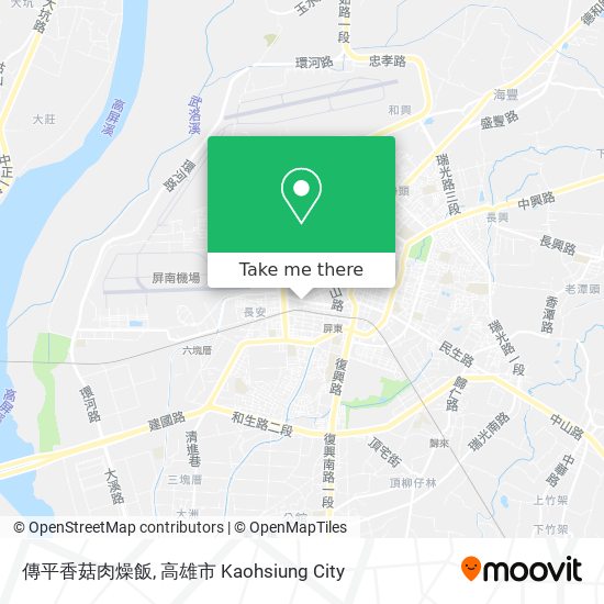 傳平香菇肉燥飯 map