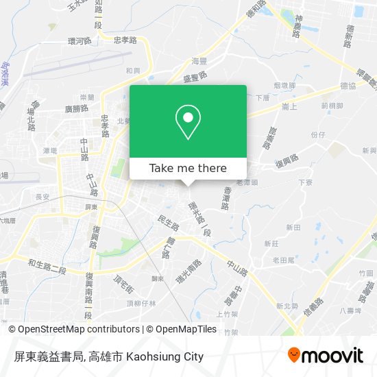 屏東義益書局 map