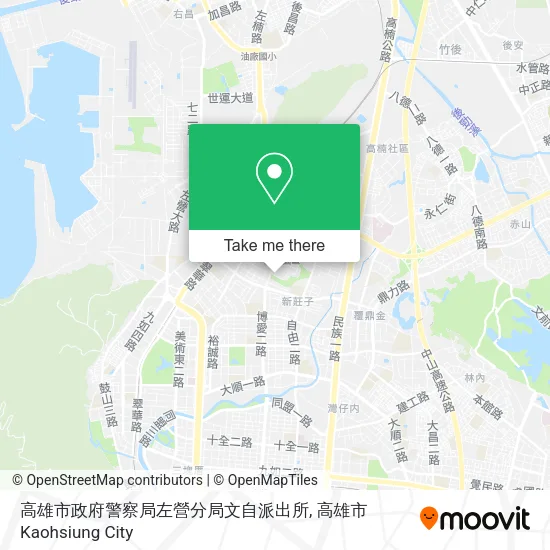 高雄市政府警察局左營分局文自派出所地圖