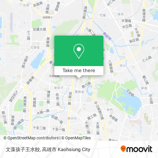 文藻孩子王水餃 map