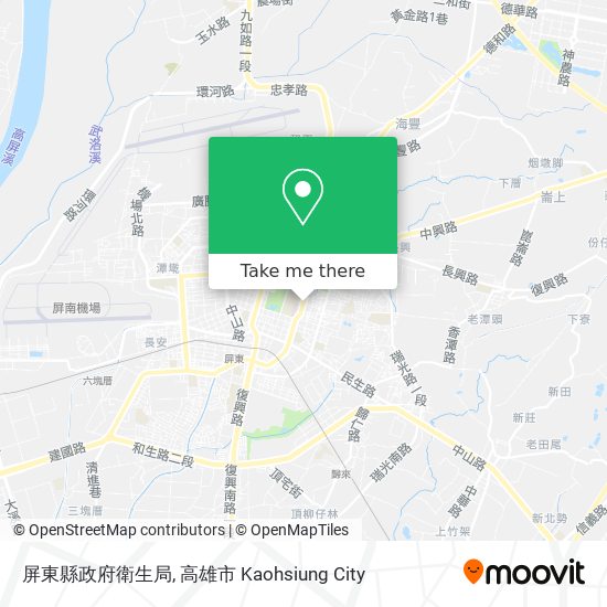 屏東縣政府衛生局 map