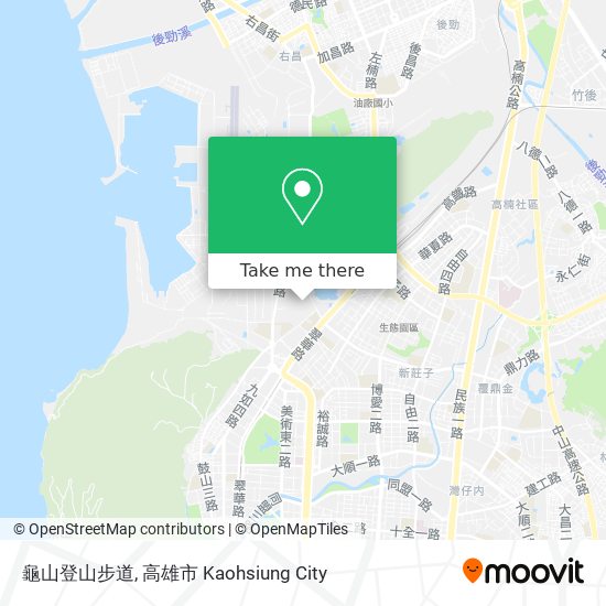 龜山登山步道 map