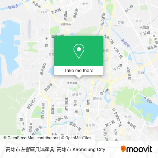 高雄市左營區展鴻家具 map