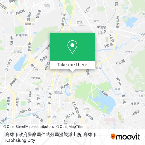 高雄市政府警察局仁武分局澄觀派出所地圖