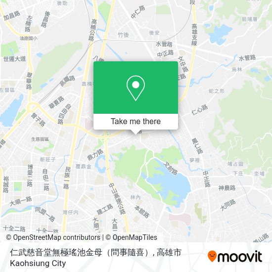仁武慈音堂無極瑤池金母（問事隨喜）地圖