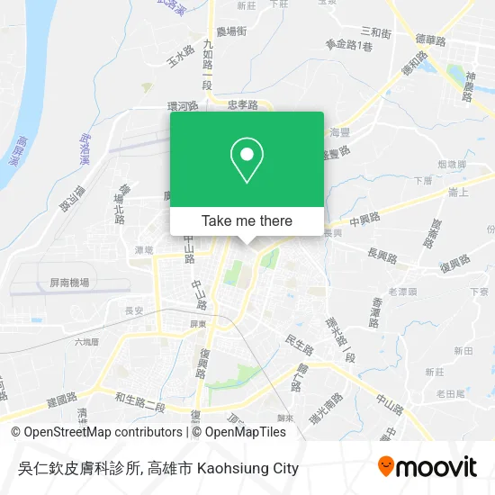 吳仁欽皮膚科診所 map