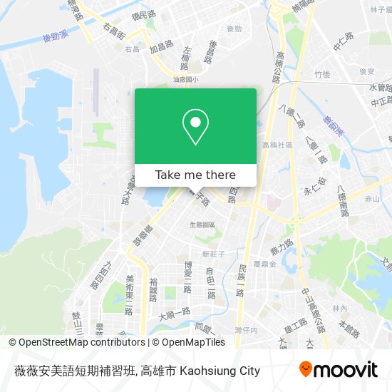薇薇安美語短期補習班地圖