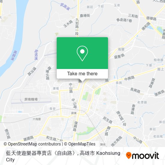 藍天使遊樂器專賣店《自由路》 map