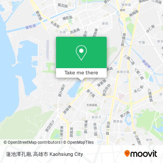 蓮池潭孔廟地圖