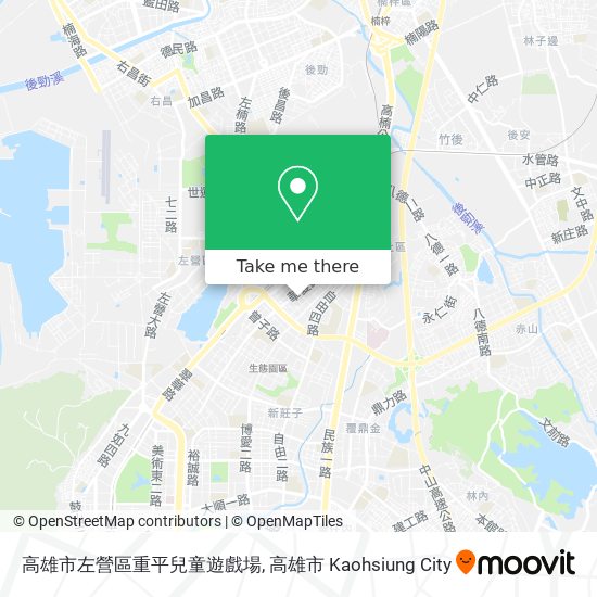 高雄市左營區重平兒童遊戲場地圖