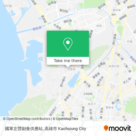 國軍左營副食供應站地圖