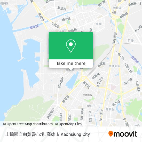 上鵝園自由黃昏市場 map