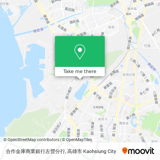 合作金庫商業銀行左營分行地圖