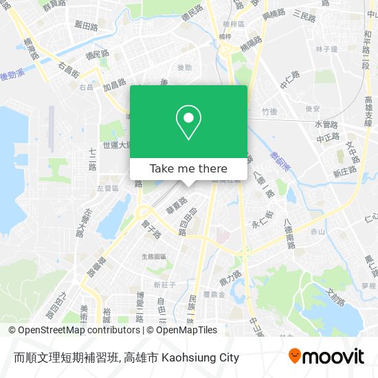 而順文理短期補習班 map