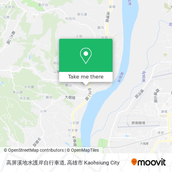 高屏溪地水護岸自行車道 map