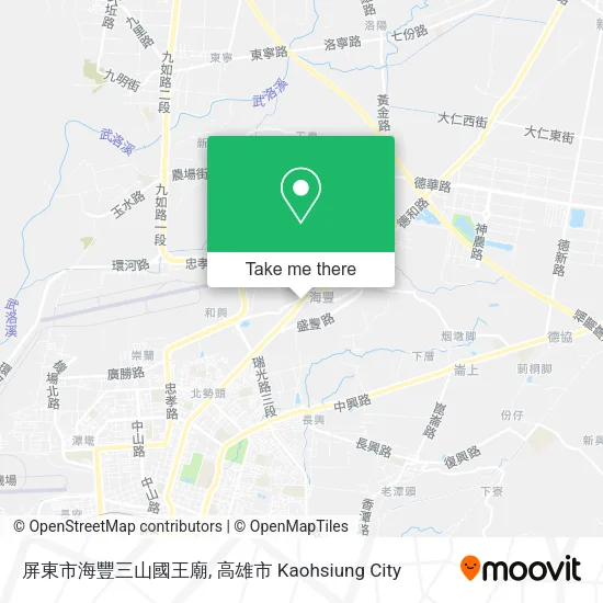屏東市海豐三山國王廟 map