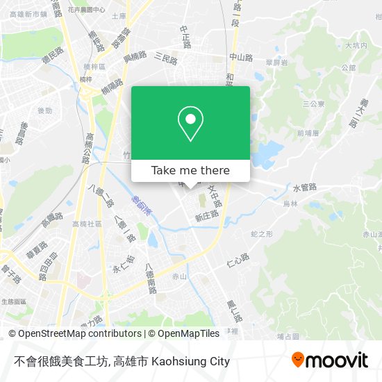 不會很餓美食工坊 map