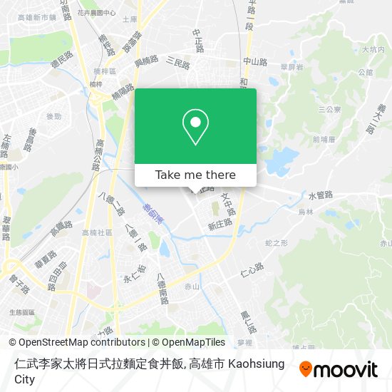 仁武李家太將日式拉麵定食丼飯 map
