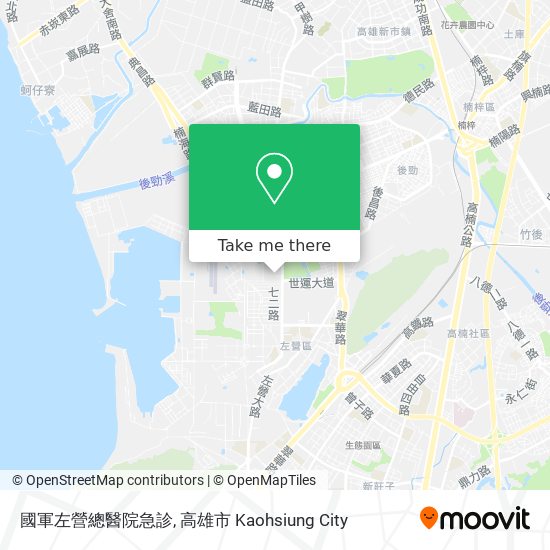 國軍左營總醫院急診地圖