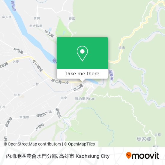 內埔地區農會水門分部地圖