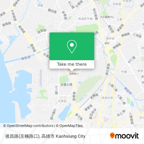後昌路(左楠路口) map
