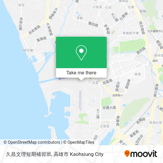 久昌文理短期補習班地圖