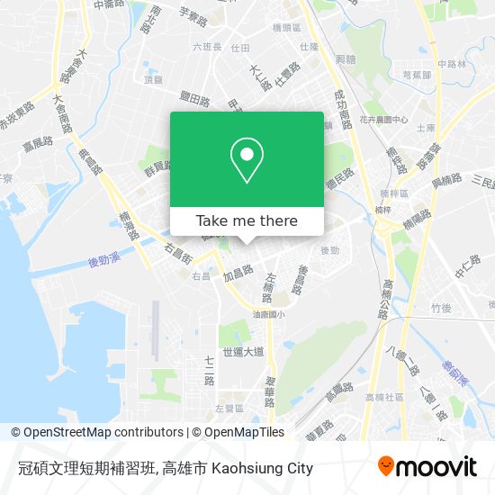 冠碩文理短期補習班 map