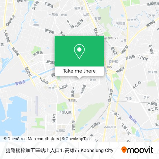 捷運楠梓加工區站出入口1 map