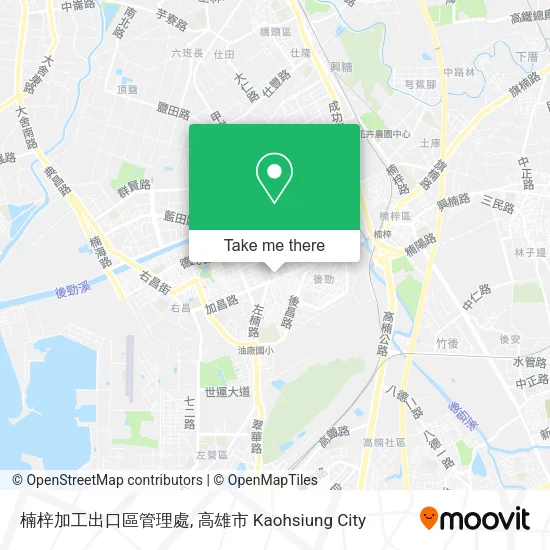 楠梓加工出口區管理處地圖