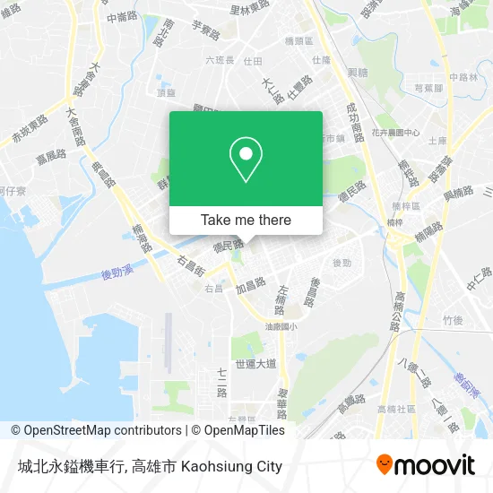 城北永鎰機車行地圖