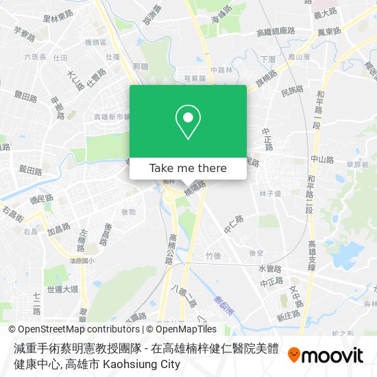 減重手術蔡明憲教授團隊 - 在高雄楠梓健仁醫院美體健康中心 map