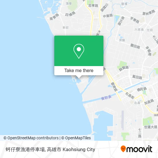 蚵仔寮漁港停車場 map