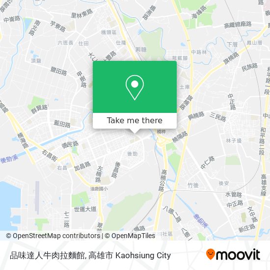 品味達人牛肉拉麵館地圖