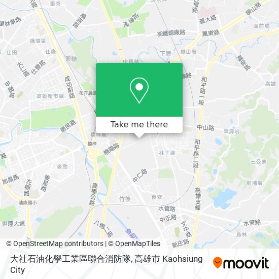大社石油化學工業區聯合消防隊地圖