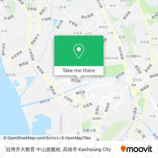 冠博升大教育 中山旗艦校地圖