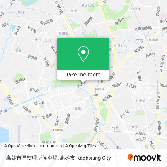 高雄市區監理所停車場 map