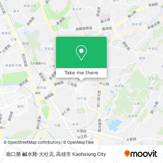 廟口勝 鹹水雞-大社店地圖