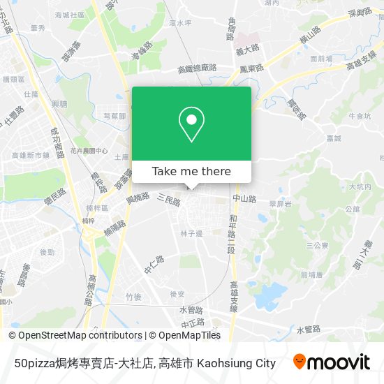 50pizza焗烤專賣店-大社店 map