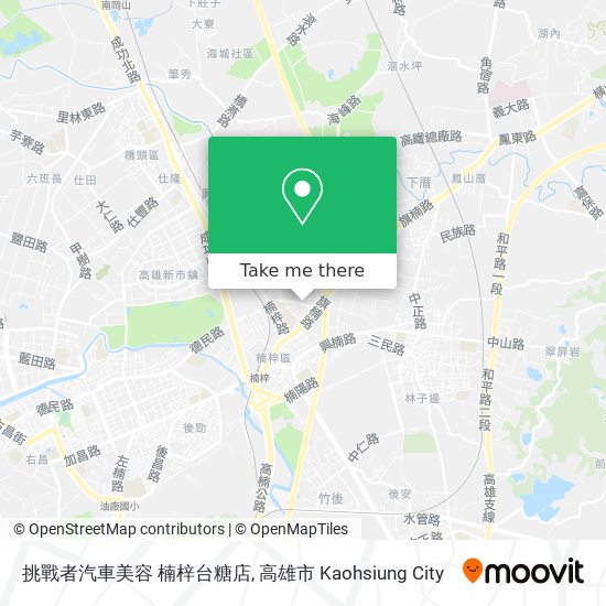 挑戰者汽車美容 楠梓台糖店 map