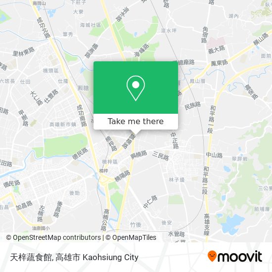 天梓蔬食館地圖