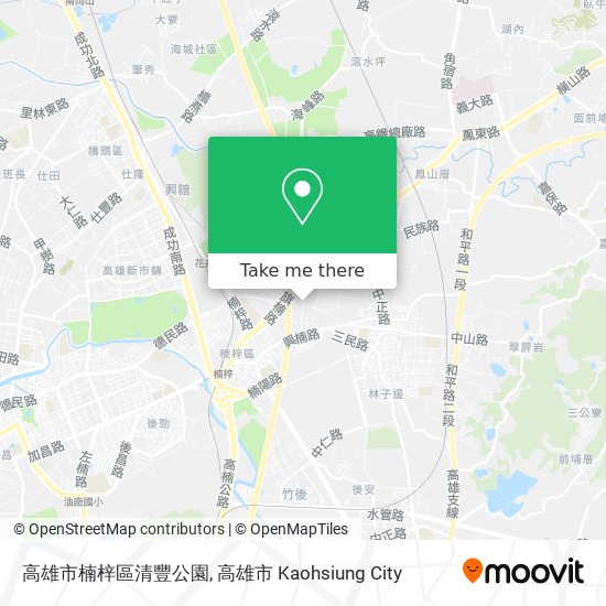 高雄市楠梓區清豐公園地圖