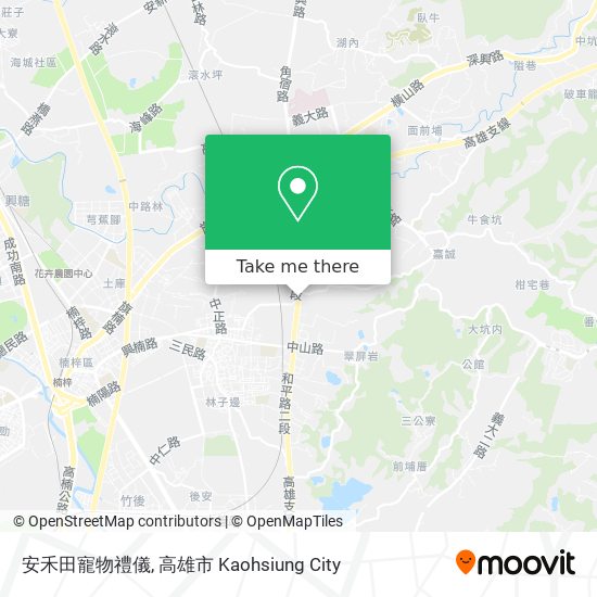 安禾田寵物禮儀地圖
