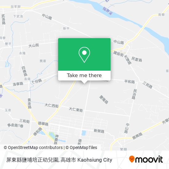 屏東縣鹽埔培正幼兒園地圖