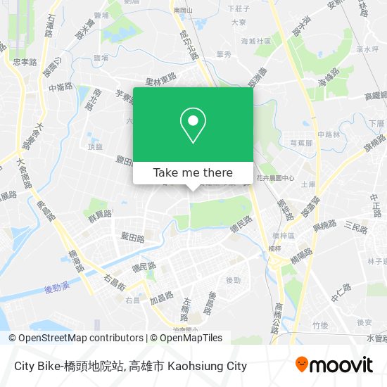 City Bike-橋頭地院站地圖