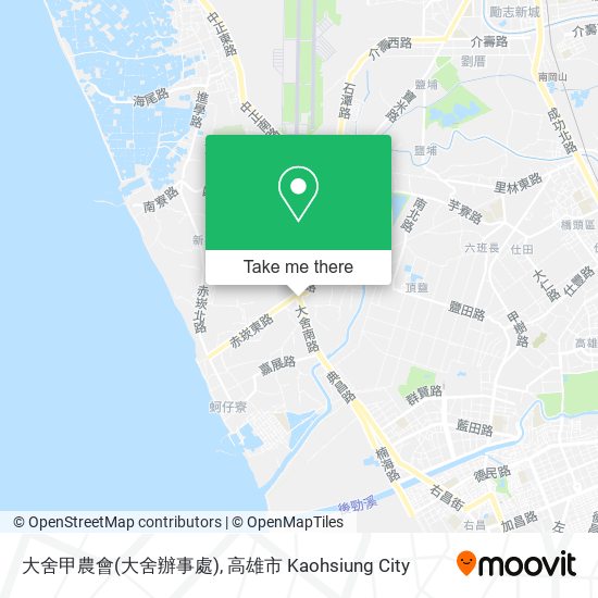 大舍甲農會(大舍辦事處) map