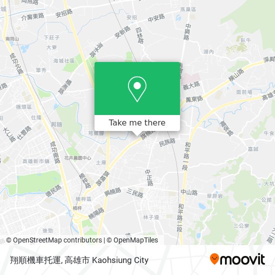 翔順機車托運地圖