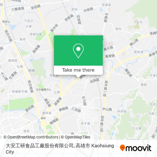 大安工研食品工廠股份有限公司 map