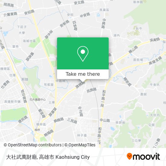 大社武萬財廟 map