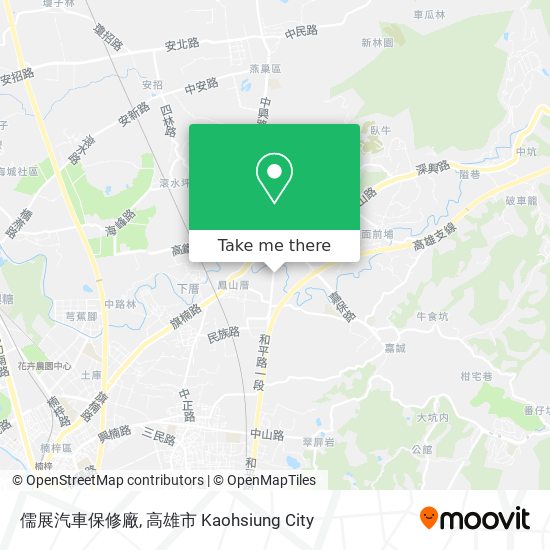 儒展汽車保修廠 map